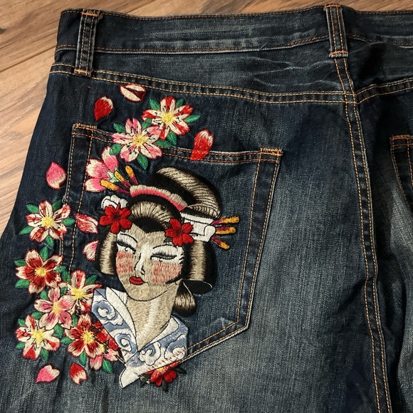 **Sold** Ed Hardy Denim Pants - Picture 2 of 9